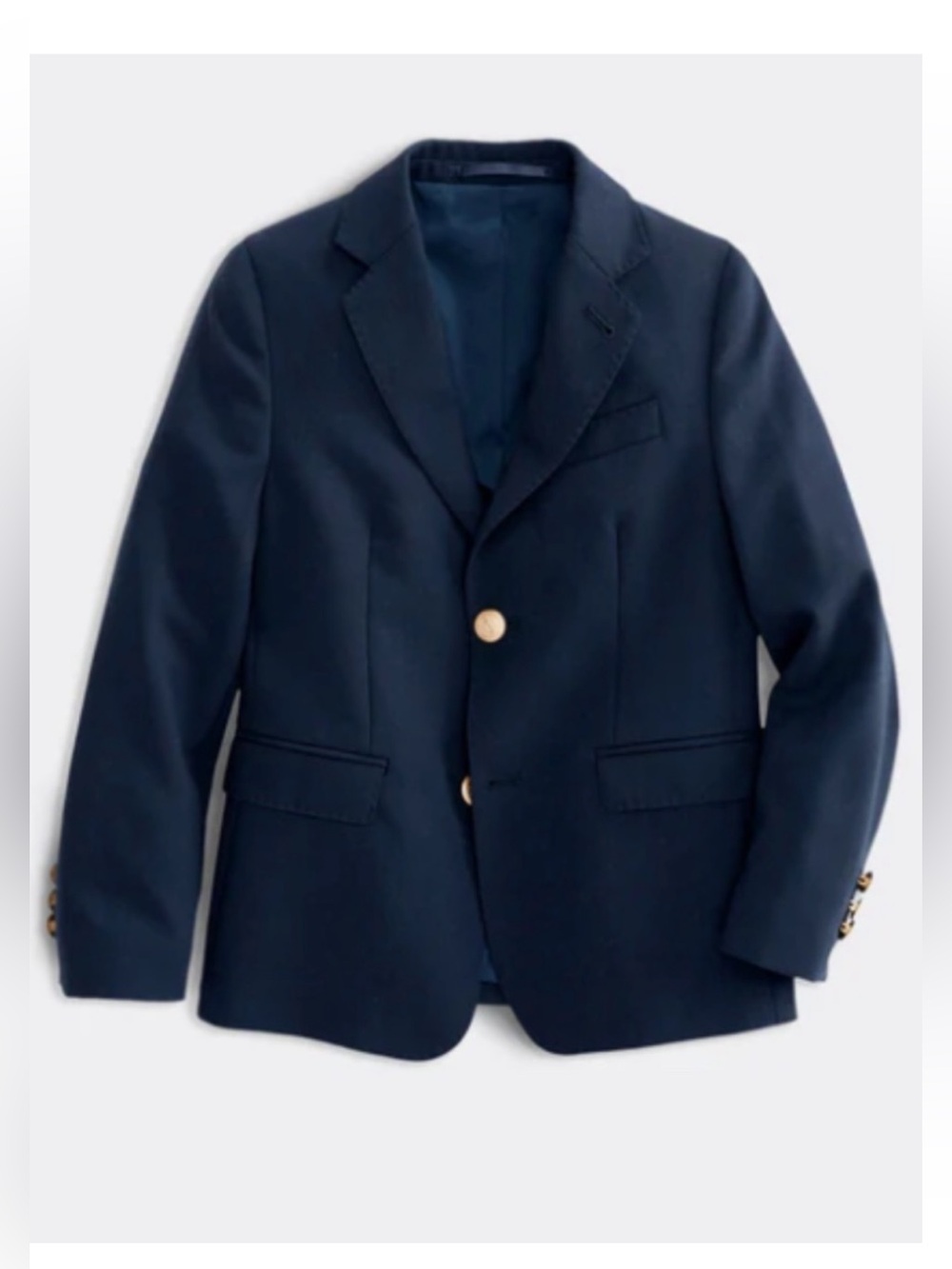 Vineyard Vines | Kids Boathouse Performance Wool Blazer Navy Blue Gold Size 18